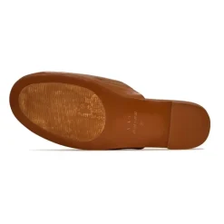 Zoccoli in pelle minimalisti - Marrone