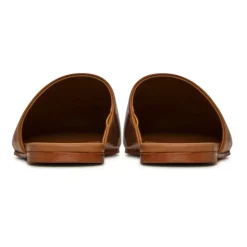 Zoccoli in pelle minimalisti - Marrone